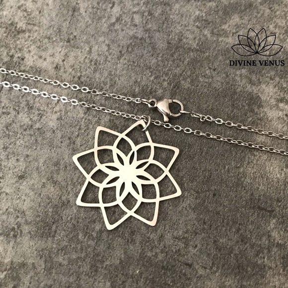 Lotus Necklace - Picture 5 of 9